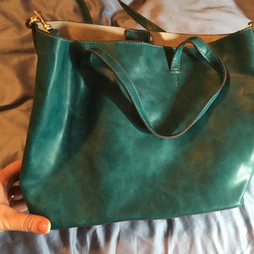 Teal purse